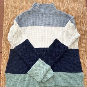 Size Small Blue & White Sweater